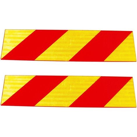 Maxter – Plaques réfléchissantes poids lourd – Lot de 2 – Dimensions 565x140mm – Thermoplastique injecté – Homologuées RF E9 (1/2)