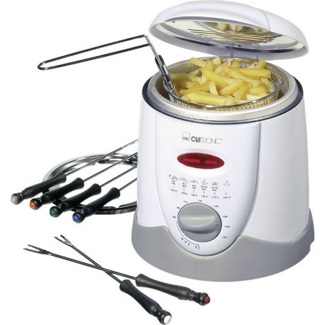 Clatronic FFR 2916 Friggitrice Bianca e Grigia 1 Litro (1/4)