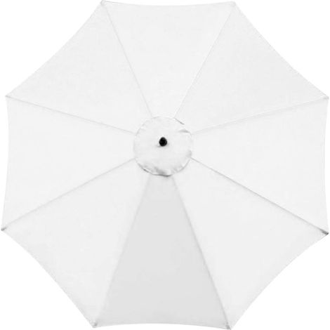 Toile d'ombrelle Extérieure - Polyester Résistant UV et Imperméable - Diamètre 260 cm - Pour Jardin Cour Patio Plage Piscine - 1 pièce (1/4)