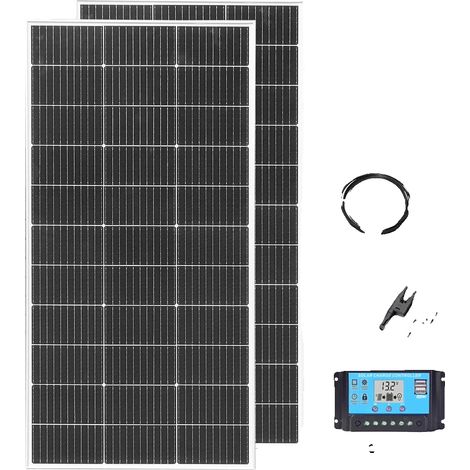 Système de panneaux solaires, haute efficacité, compatible hors réseau, 12V 24V 240W (1/2)