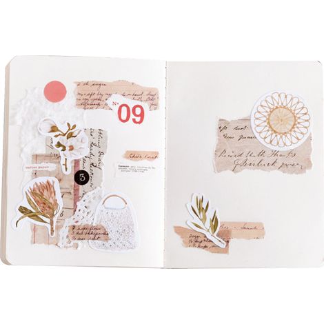 46 autocollants floraux botaniques littéraires pour DIY, décoration de carnet, album, attrape-rêves (1/5)