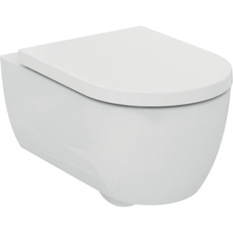 IDEAL STANDARD Blend wc sospeso aquabl senza sedile fissaggi nascosti bianco codice prod: T3749V1 (1/2)