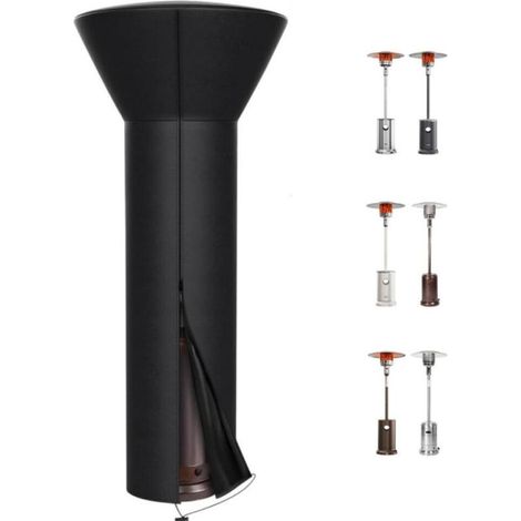 226 CM Housses de chauffage de terrasse Housse de chauffage d'extérieur 210D avec fermeture éclair, imperméable, robuste, housse thermique au propane (1/5)