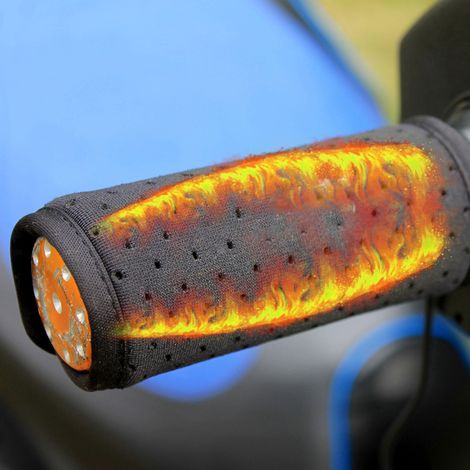 IZTOSS Réchauffeur de guidon électrique pour moto, poignées chauffantes USB pour scooter, manchons chauffants 7/8''-11/5'' (22-30 mm), chauffage avec commande de commutateur (1/5)