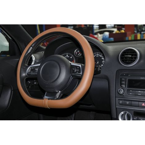 Couvre volant comfort grip L 39-40 cm - marron (1/5)