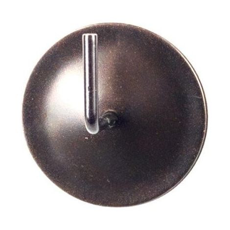 2 GANCI ADESIVI FERRO MARRONE