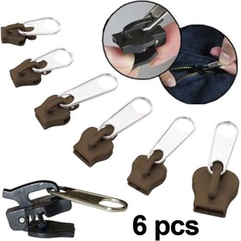 Kit de réparation de fermeture éclair - VVIKIZY - 6 pièces - Métal et plastique - Durable et léger (1/4)