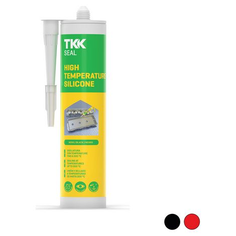 SILICONE SEAL ALTA TEMPERATURA- 300 ml - Nero- TKK- pezzi 1
