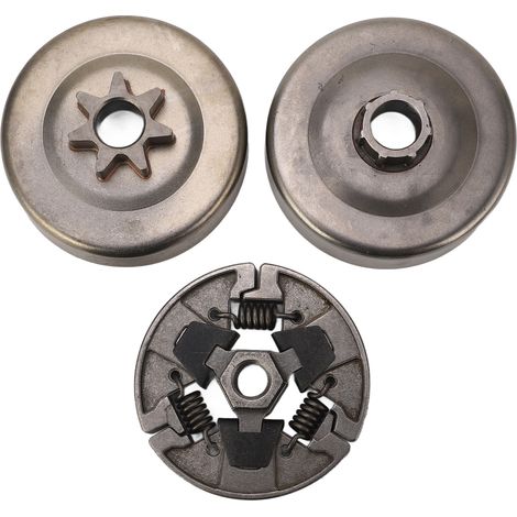 Ensemble d'embrayage 3/8 po 50159 80 02, kit de remplacement de tambour d'embrayage, roulement et jante pour tronçonneuse HUSQVARNA 365, 371, 372, 372XP et 362
