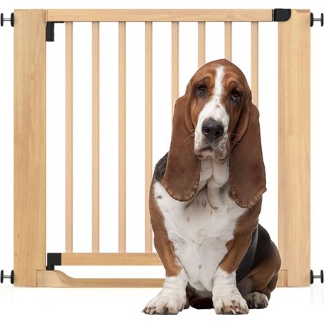 Bettacare Wooden Heritage Flat Step Dog Gate, Natural, 87cm - 95cm
