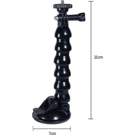 Support à ventouse avec fermeture par pression, adhésif flexible et résistant, pour pare-brise, 21 cm