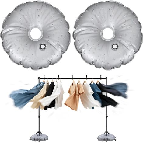 VEEKAY Pied Parasol 80kg, Pied De Parasol Lourd 90cm, pour Balcon Terrasse Jardin Exterieur (1/5)