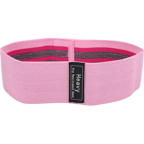 Set de bandes de résistance pour hanches yoga, élastiques fitness portables, boucles squat pour femmes, musculation corporelle, rouge rose (1/5)
