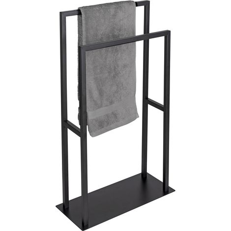 Wenko Rivaltana porte-serviettes noir mat 46x80 cm (1/5)
