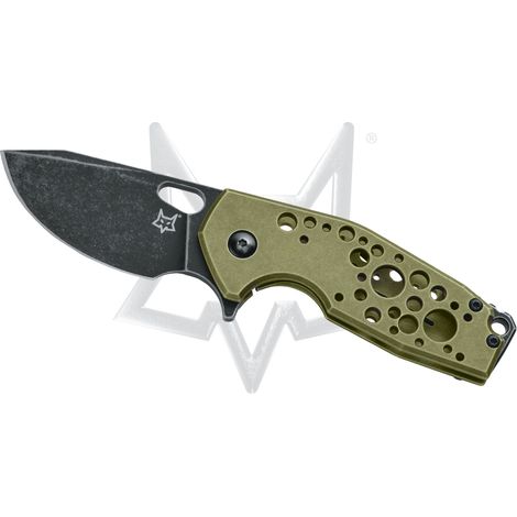 Fox/Vox Suru -Klappmesser. KN. Green SW Aluminium Hndl -n690 Black Idr SW Bld -Draht Clip (1/2)