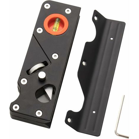 Chamfer Plane-Woodworking Edge Corner Flattening Tool with Auxiliary Locator,Hand Chamfering Planer Suitable for Quick Edge Trimming of Wood (1 Cutter Head, Black) (1/5)