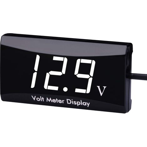 1 voltmètre numérique étanche DC 12 V LED affichage pour voiture et moto voltmètre manomètre (1/5)