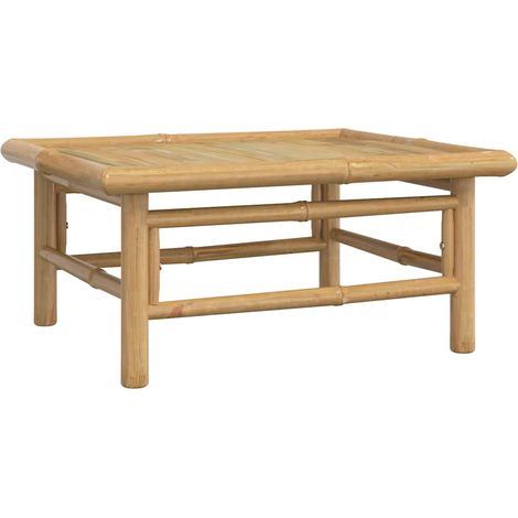 Table de jardin Table d'extérieur 65x55x30 cm bambou (1/5)