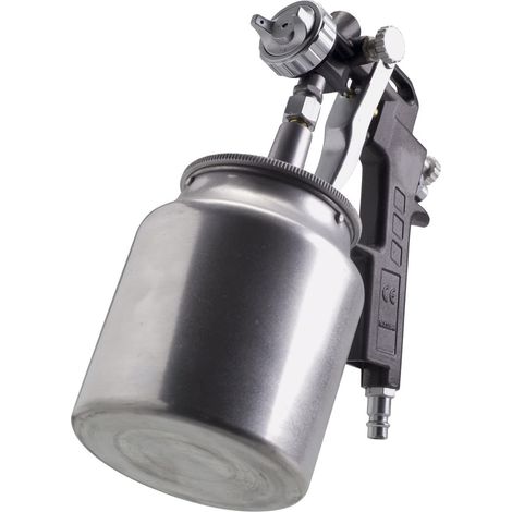 FERM Pistola a Spruzzo per Verniciatura con Serbatoio a gravità da 750 cc. Max. portata vernice dell'ugello 6,5 cfm