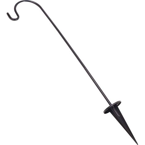 Garden Accessory - Garden Hook in Iron - Height 74cm - Black Color - 1 HookPackage (1/5)