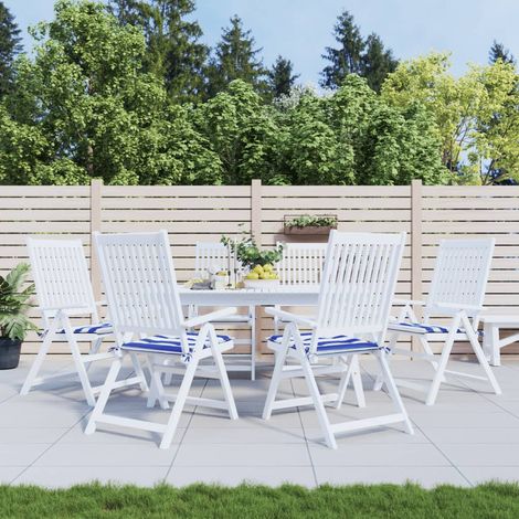 Lot de 6 Coussins de chaise de jardin Coussin Déco confort 50x50x3 cm tissu 42121 (1/5)