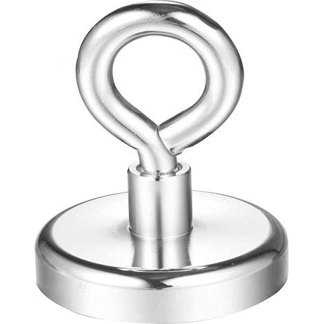 Aimant néodyme rond de pêche ultra-puissant 78 kg – Ø48 mm – pour récupération sous-marine, sauvetage et usage industriel (1/5)
