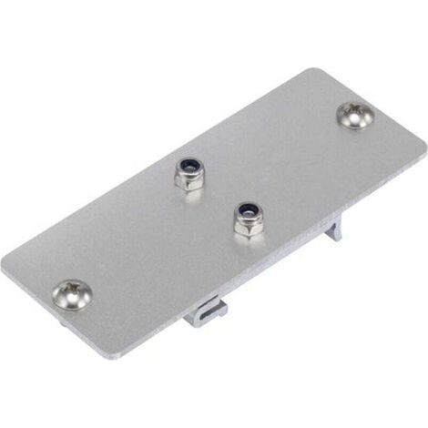 Adaptateur rail DIN pour montage électrique – C4L6400, acier zingué, 92,7 mm, lot de 1 pièce (1/4)