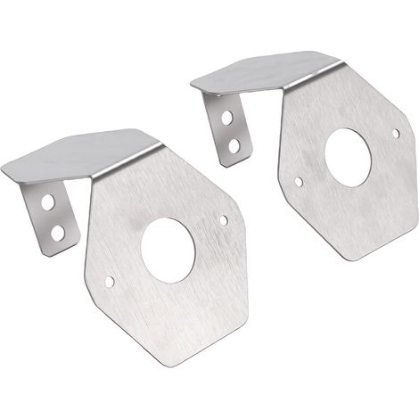 Watermelon Light Bracket, Watermelon Turn Signal Bracket in 304 Stainless Steel with Matte Finish, Angled Mounting Plate for Car Turn Signals (1/5)