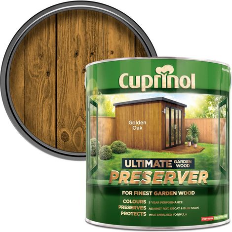 Cuprinol Ultimate Garden Wood Preserver Golden Oak 4 litre (1/3)