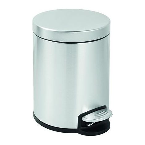 Cubo de basura con pedal Vigor, inox, 5 litros, 20x28 cm (1/3)