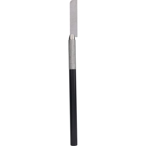 Mini scie à main en acier avec poignée ergonomique et 2 lames, idéale pour le bricolage, le modélisme et le travail du bois. (1/5)