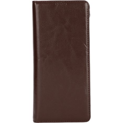 Coque en Cuir Pliable Anti-Rayures pour Huawei Mate X2 - Protection Complète Marron Foncé (1/5)