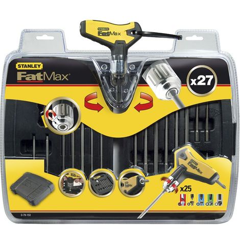 Set di chiavi a bussola Stanley 0-79-153 con impugnatura a T e custodia. (1/2)