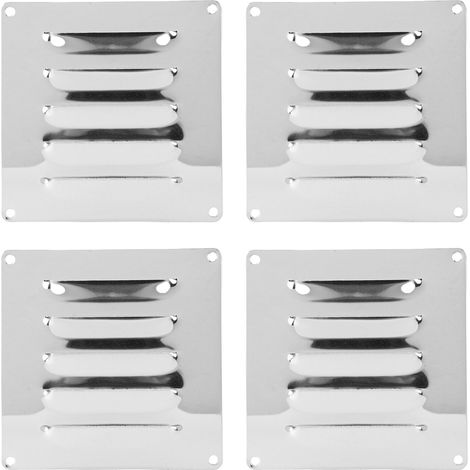 Ortviai Grille de ventilation en acier inoxydable 316 marine, 4 pièces 120 x 120 mm pour bateaux, yachts et camping-cars (1/5)