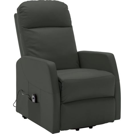 Maison Exclusive - Fauteuil Anthracite Similicuir (1/5)