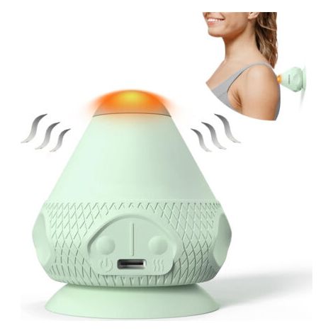 Appareil de massage vibrant pour points de pression, appareil de massage chauffant pour points de pression, balles de massage à ventouse pour soulager les douleurs musculaires et compresses chaudes po
