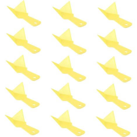 Outil de Grattage D’angle pour Cloisons Sèches Abs Épaissi 15 Pièces Jaune, Nettoyage des Joints et Retrait des Anciens Joints, Lot Pratique pour Finitions Précises (1/5)