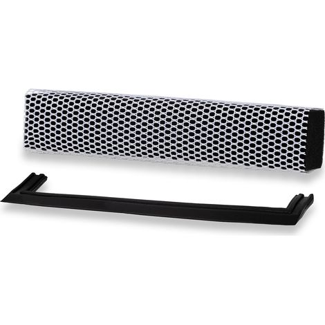HEYNER® Ersatzkit 20 cm Breite für HEYNER® Premium Scheibenreiniger Alu I M Ersatz Set Gummilippe + Schaumstoff + Fliegennetz Schwamm Flitsche