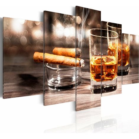 Tableau cigare et whisky - 200 x 100 cm (1/4)