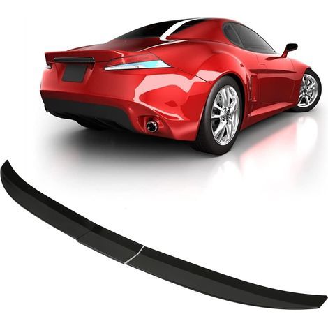 3 Pièces Aileron Arrière Noir Brillant Universel pour Hayon Voiture, Spoiler Réglable pour Berline (1/5)