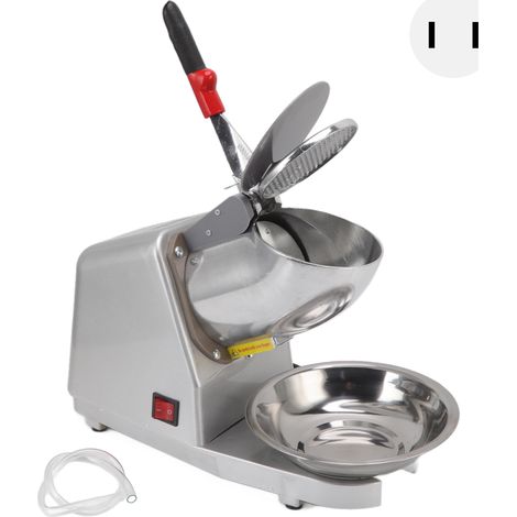 Broyeur à glace électrique 300W lames inox double coupe alimentaire silencieux machine à glace pilée maison 110V prise US (1/5)