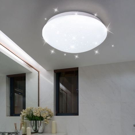 Plafoniera cielo stellato LED lampada da cucina lampada da soffitto camera da letto, bianco, 8W 560lm bianco freddo, PxH 21,5 x 7,8 cm
