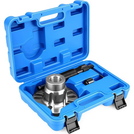 Extracteur de moyeu de roue hydraulique 10T universel pour jantes 4/5 trous (96-125 mm), extracteur d'arbre de transmission avec pompe hydraulique manuelle (1/5)