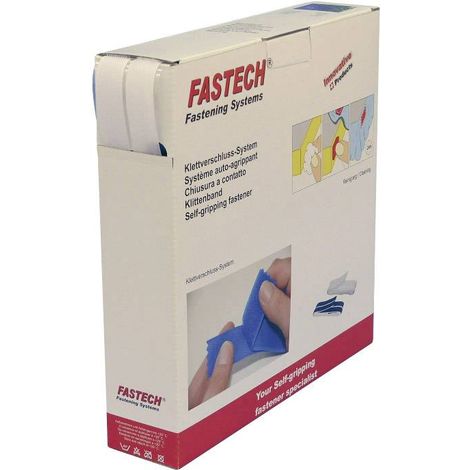 FASTECH® B20-SKL000025 Bande auto-agrippante hotmelt à coller partie velours et partie agrippante (L x l) 25000 mm x 20
