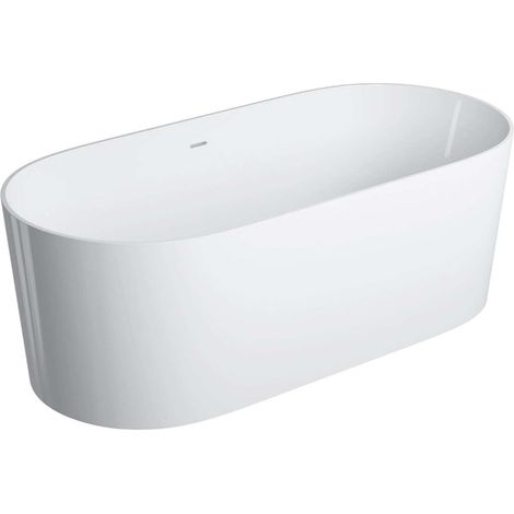OMNIRES Ovo M+ - Bañera independiente, 160x74 cm, blanco OVO160WWZPBP (1/4)
