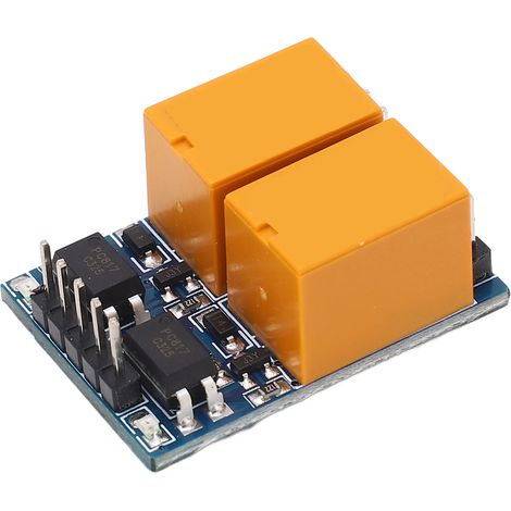 Module Relais Miniature 2 Canaux DC 3,3-5V avec Optocoupleur, Indicateur Lumineux et Protection Anti-Parasites pour Montage Électronique (1/5)