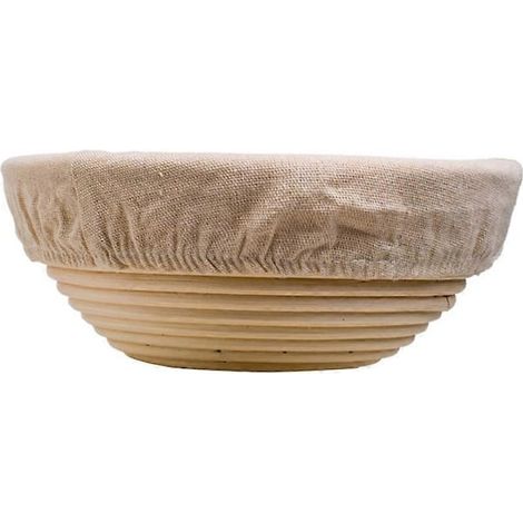 HOXILEELEO - Panier à pain rond pour la fermentation, facile à utiliser, avec revêtement en tissu lavable.