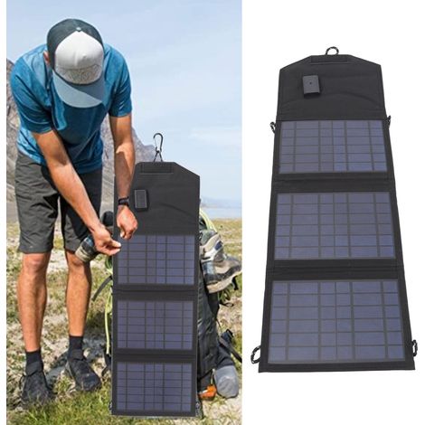 Tragbare, faltbare Solarladetasche, 10,5-W-5-V-Solarladepanel, Powerbank (1/5)