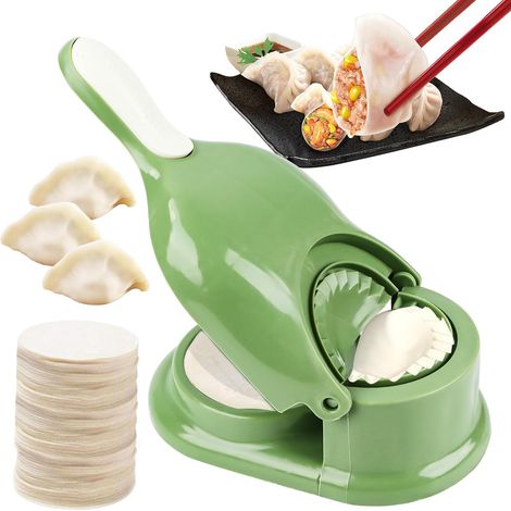 1 Moule À Raviolis 2 En 1, Accessoire Cuisine Polypropylène, Pour Dumplings Et Gyoza, Usage Domestique (1/5)