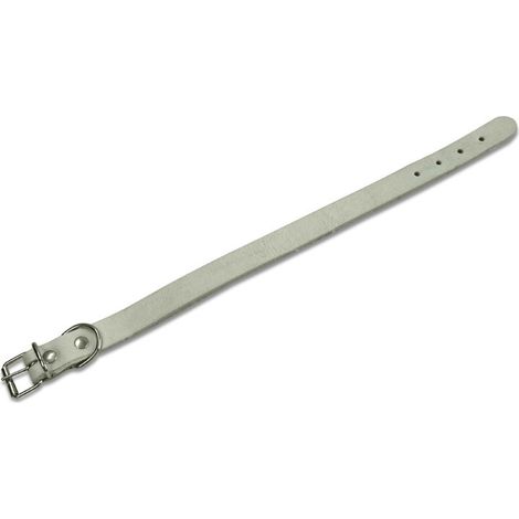 Utilia Pet COLLARE IN CUOIO DI BUFALO SFODERATO Col.Grigio cm. 56x3,0 Utilia Pet (1/3)